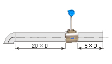 測氣體流量計直管段安裝要求示意圖三
