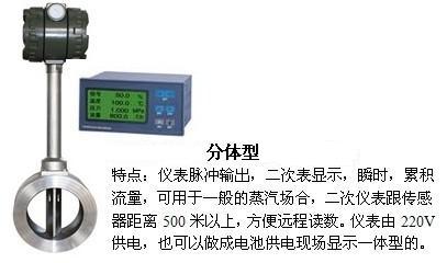 dn150渦街流量計分體型產(chǎn)品特點(diǎn)圖