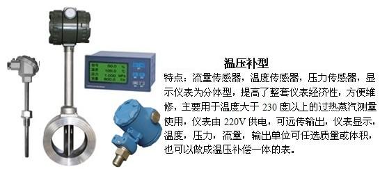 dn125渦街流量計溫壓補償型產(chǎn)品特點圖